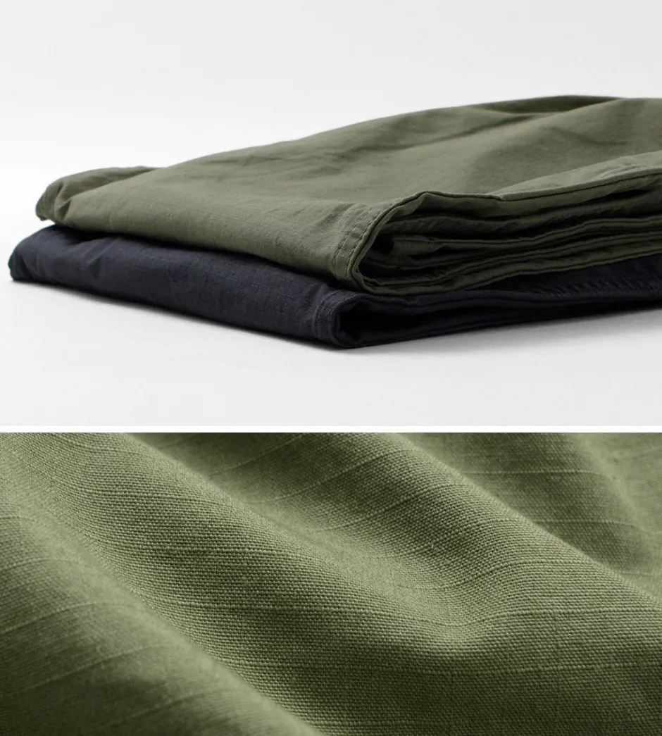 Work Pants & Chinos^JAPAN BLUE JEANS / Ripstop garment dye relaxed trousers