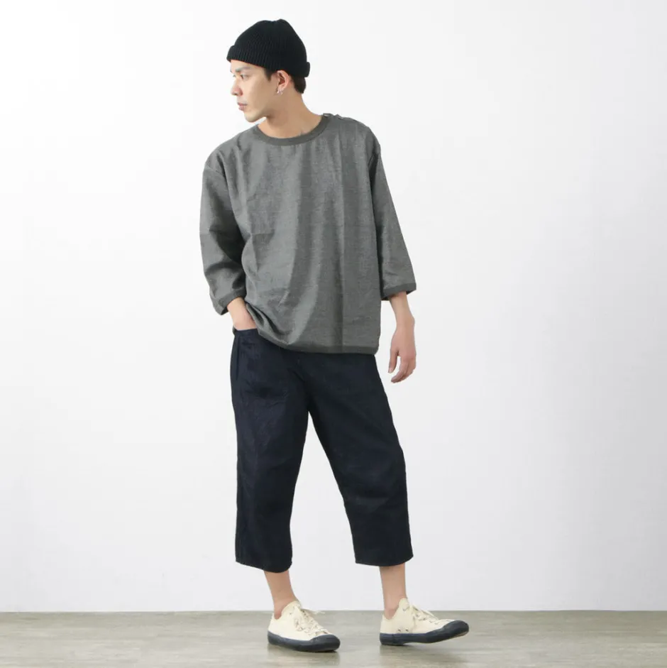 Jeans^JAPAN BLUE JEANS / RJB7570 Cotton Linen Denim Knicker Trousers indigo