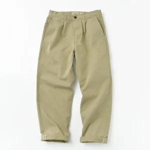 Work Pants & Chinos^JAPAN BLUE JEANS / RJB802012oz selvedge chino 1-tuck wide trousers beige