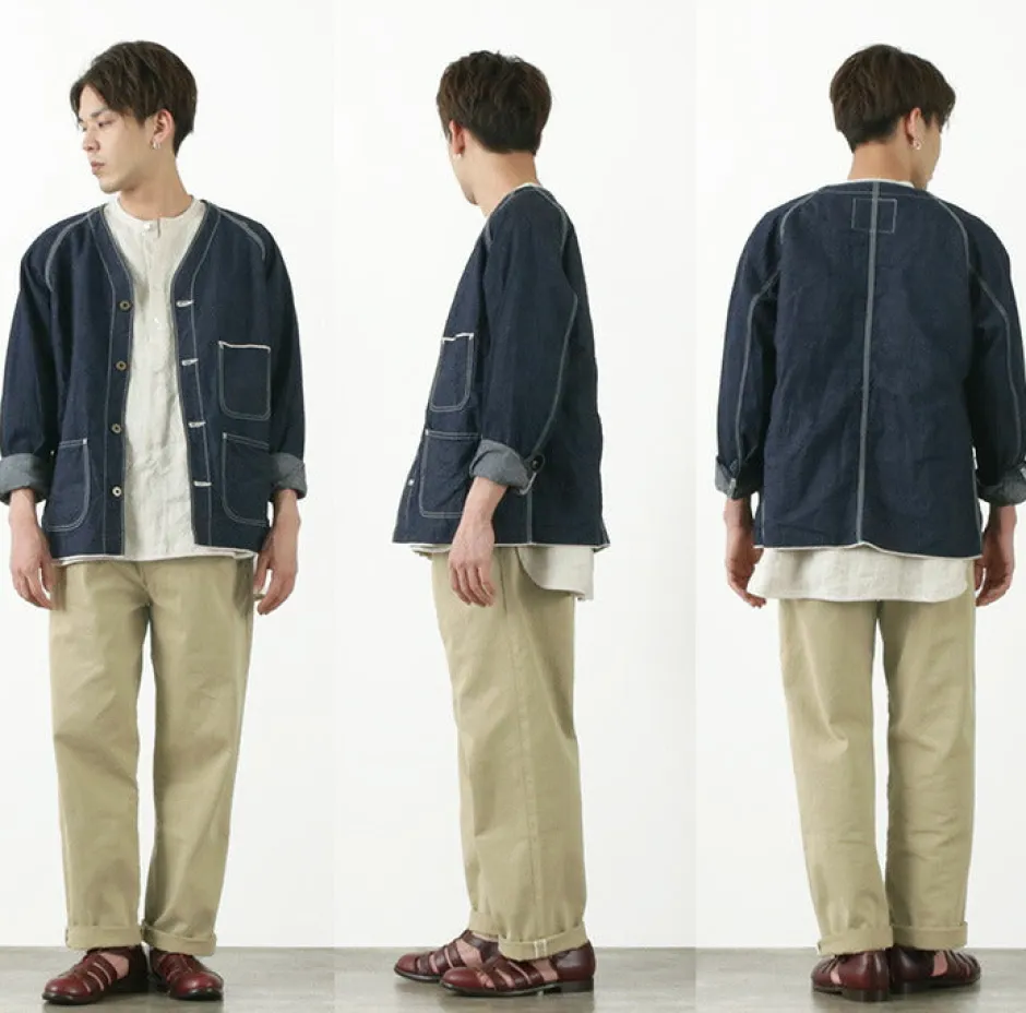 Work Pants & Chinos^JAPAN BLUE JEANS / RJB802012oz selvedge chino 1-tuck wide trousers beige