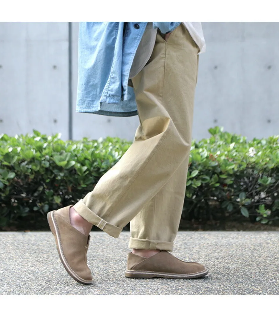 Work Pants & Chinos^JAPAN BLUE JEANS / RJB802012oz selvedge chino 1-tuck wide trousers beige
