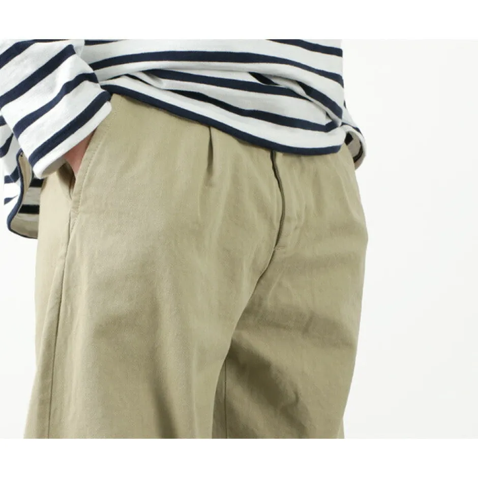 Work Pants & Chinos^JAPAN BLUE JEANS / RJB802012oz selvedge chino 1-tuck wide trousers beige