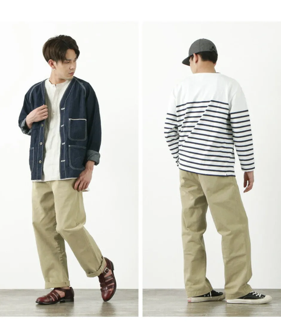 Work Pants & Chinos^JAPAN BLUE JEANS / RJB802012oz selvedge chino 1-tuck wide trousers beige