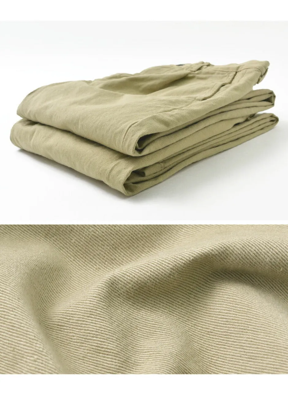 Work Pants & Chinos^JAPAN BLUE JEANS / RJB802012oz selvedge chino 1-tuck wide trousers beige