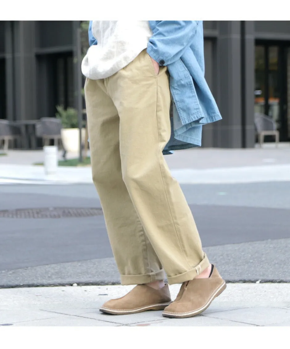 Work Pants & Chinos^JAPAN BLUE JEANS / RJB802012oz selvedge chino 1-tuck wide trousers beige