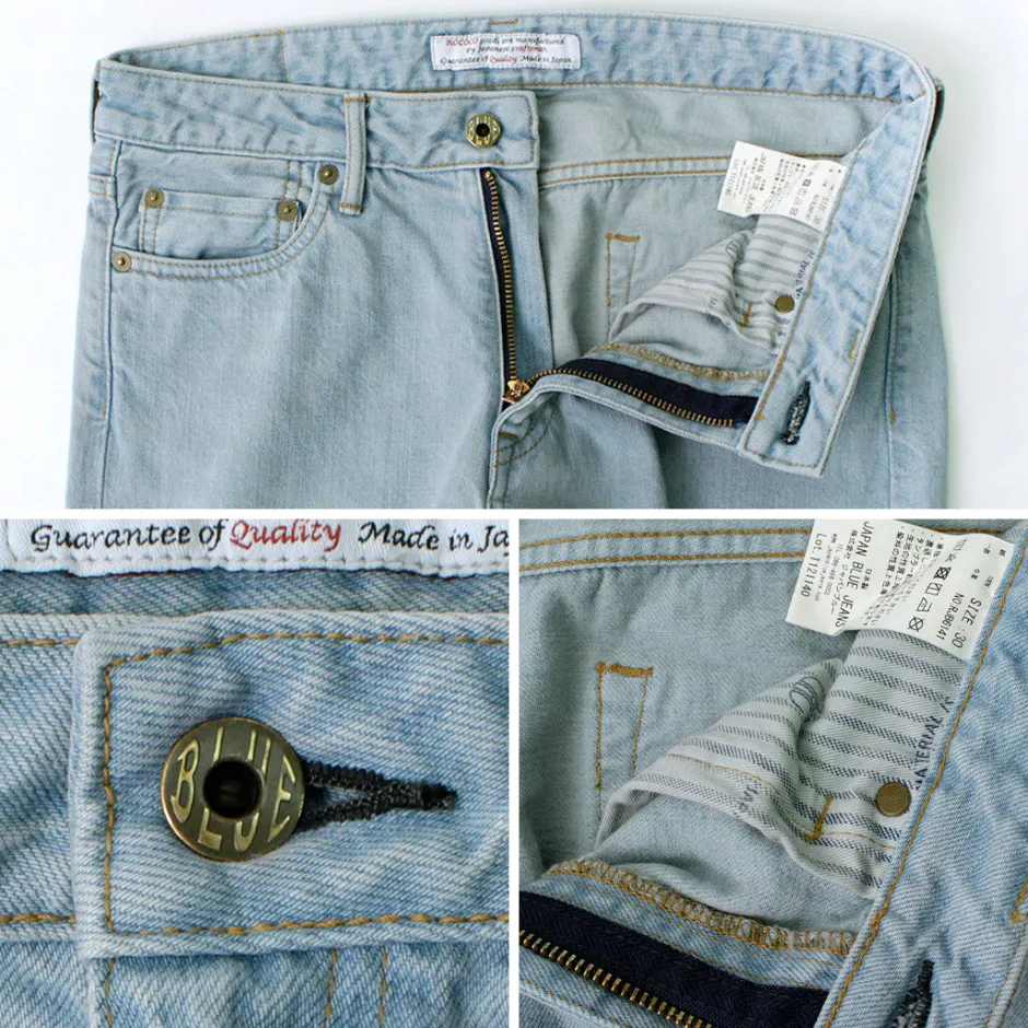 Jeans^JAPAN BLUE JEANS / RJB6141Prep 12oz Selvic Jeans used-wash