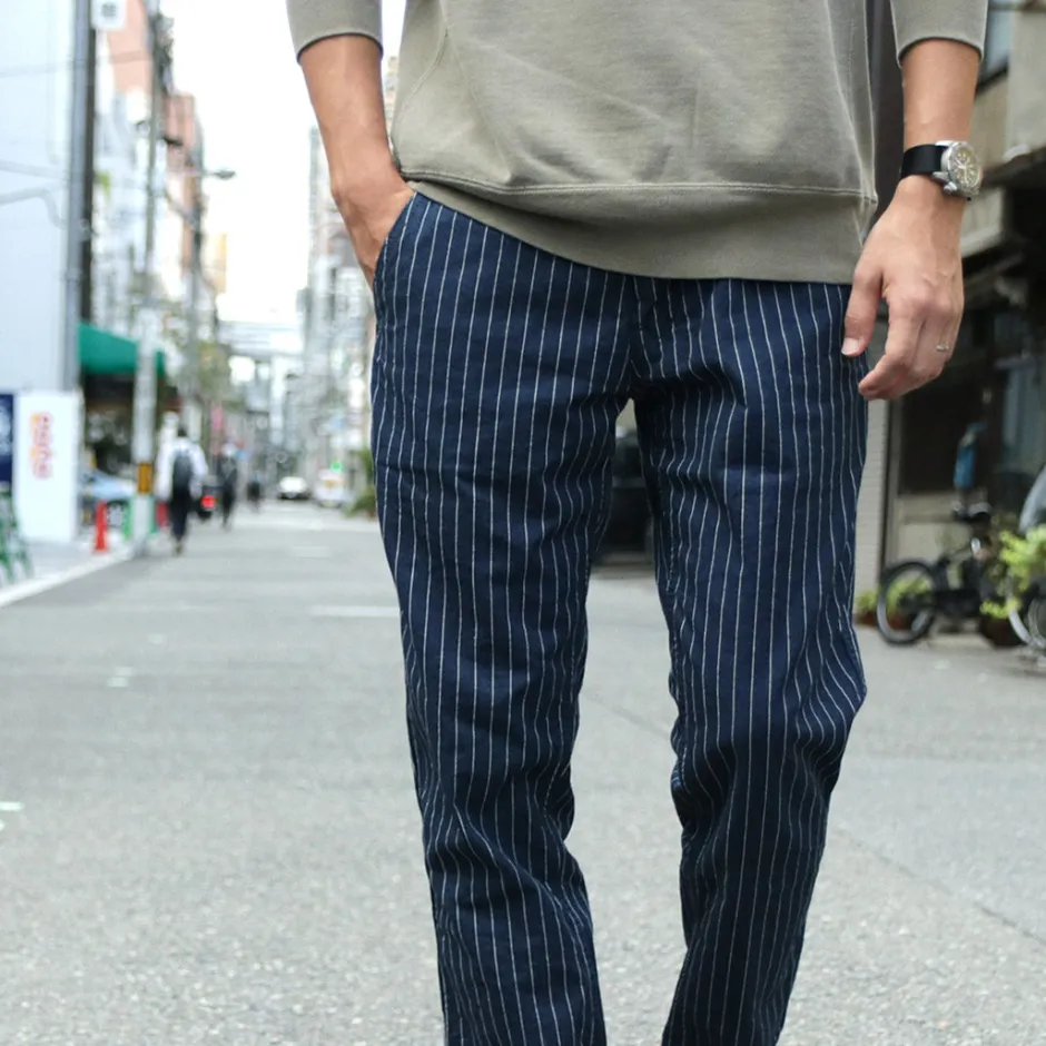 Work Pants & Chinos^JAPAN BLUE JEANS / RJB1620Wide tapered chino stripe navy