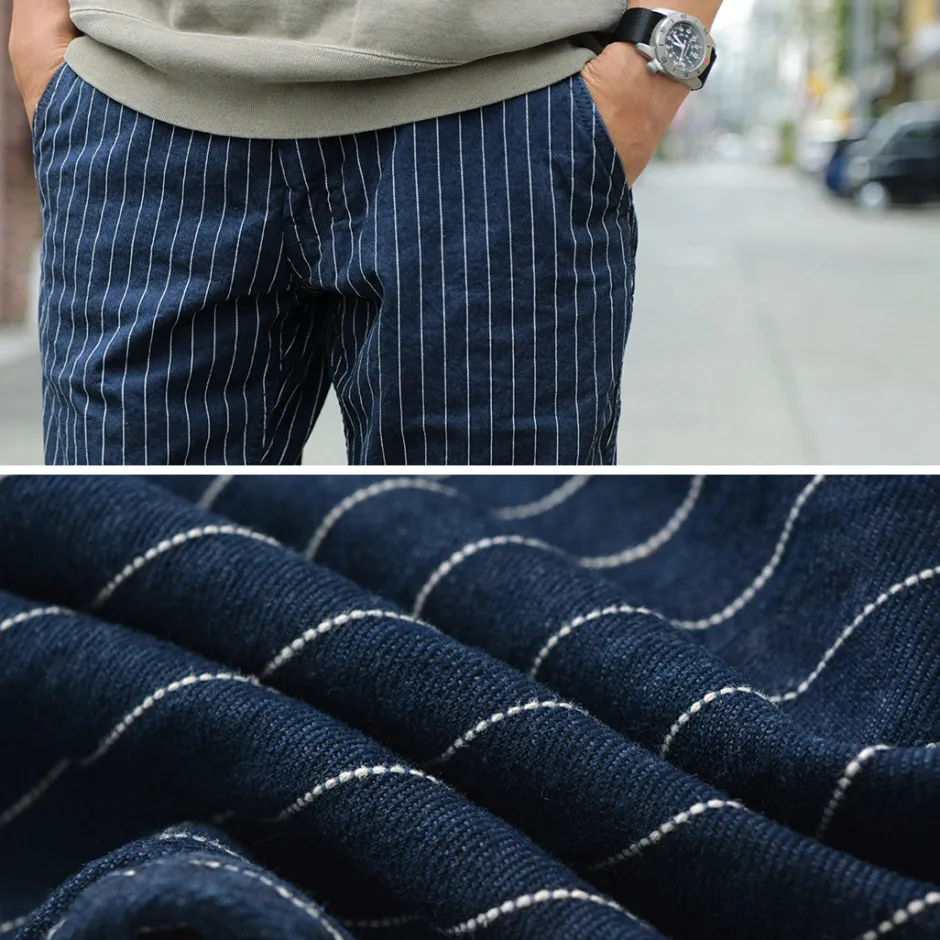 Work Pants & Chinos^JAPAN BLUE JEANS / RJB1620Wide tapered chino stripe navy