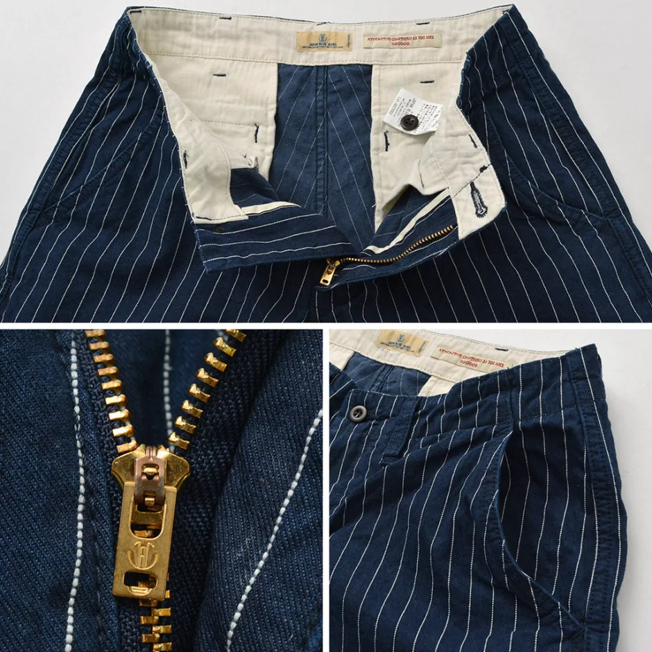 Work Pants & Chinos^JAPAN BLUE JEANS / RJB1620Wide tapered chino stripe navy