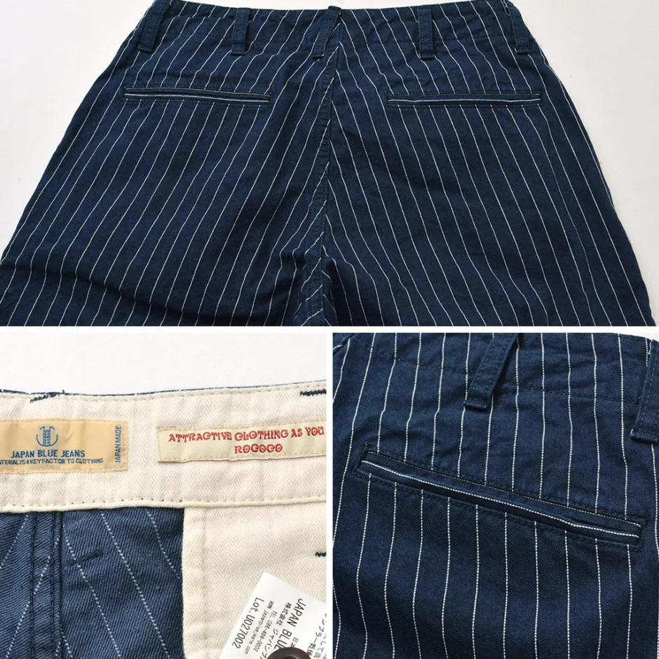 Work Pants & Chinos^JAPAN BLUE JEANS / RJB1620Wide tapered chino stripe navy