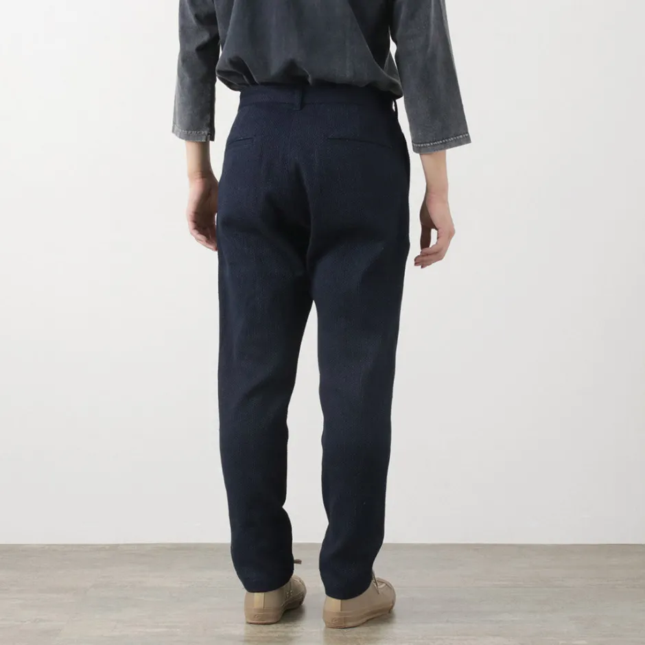 Trousers^JAPAN BLUE JEANS / Sashiko Easy Tapered Pants Indigo