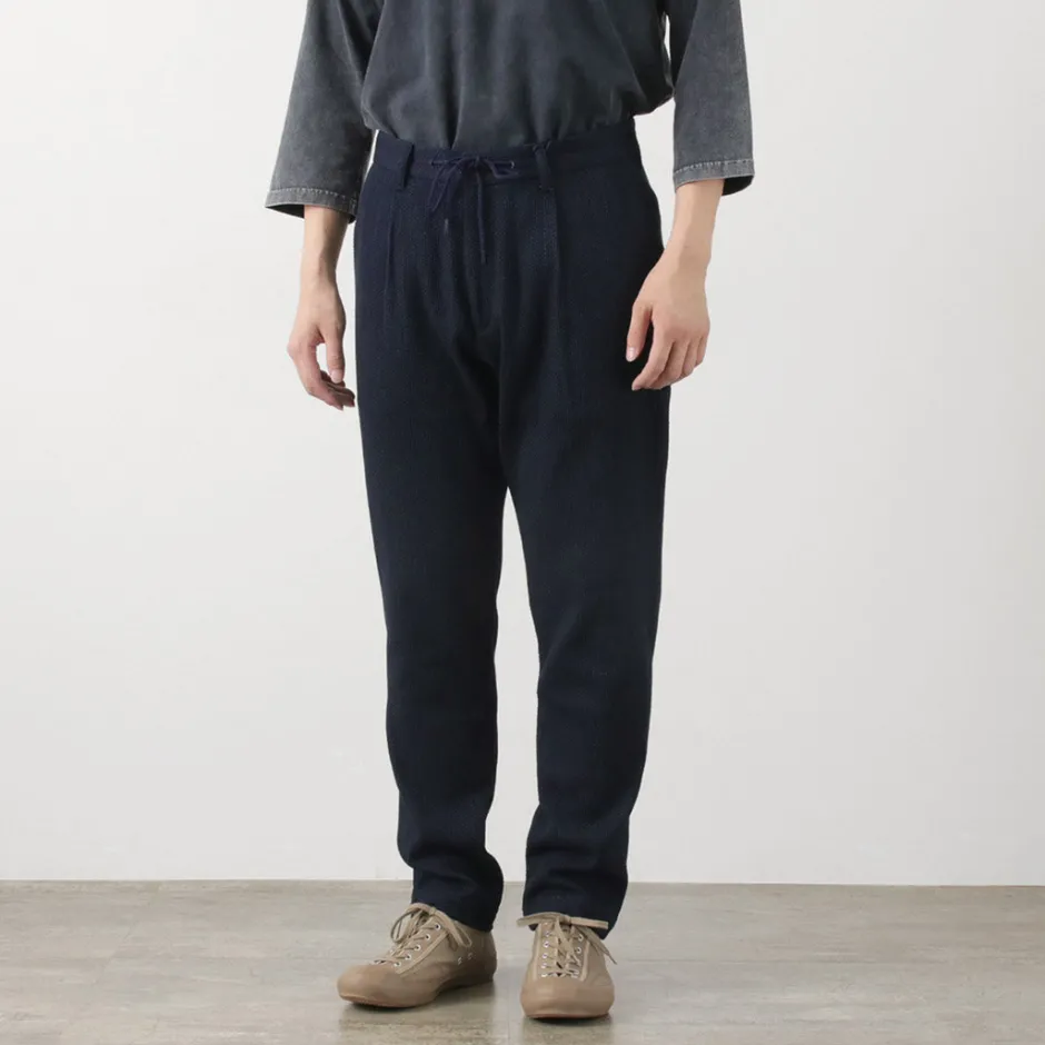 Trousers^JAPAN BLUE JEANS / Sashiko Easy Tapered Pants Indigo