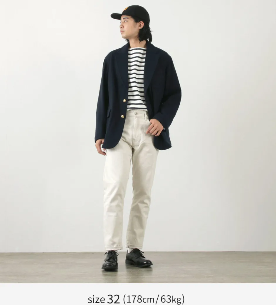 Work Pants & Chinos^JAPAN BLUE JEANS / Straight pique pants ecru