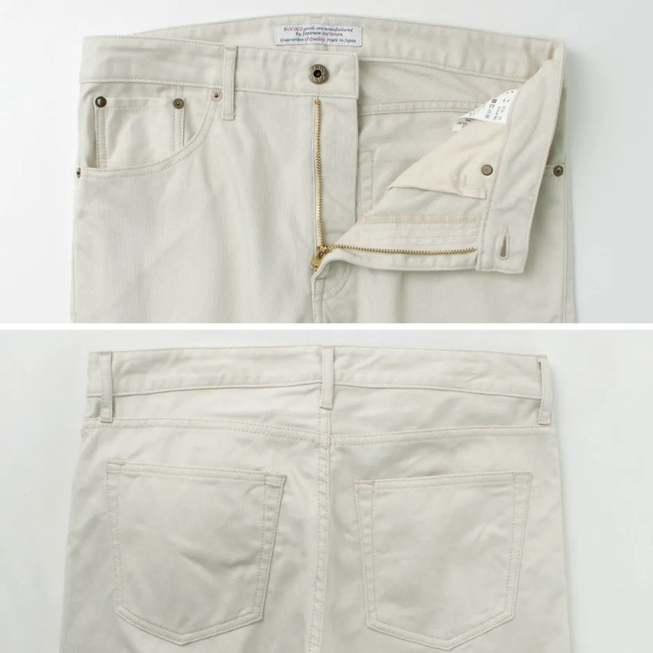Work Pants & Chinos^JAPAN BLUE JEANS / Straight pique pants ecru