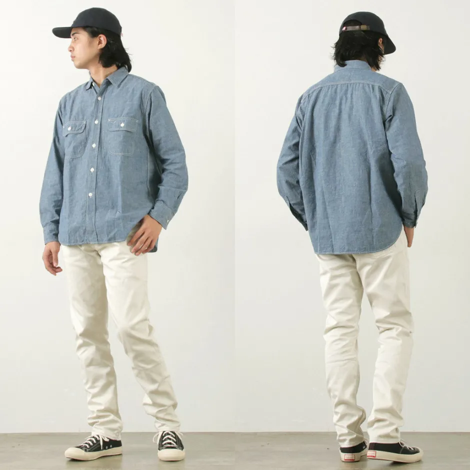 Work Pants & Chinos^JAPAN BLUE JEANS / Straight pique pants ecru