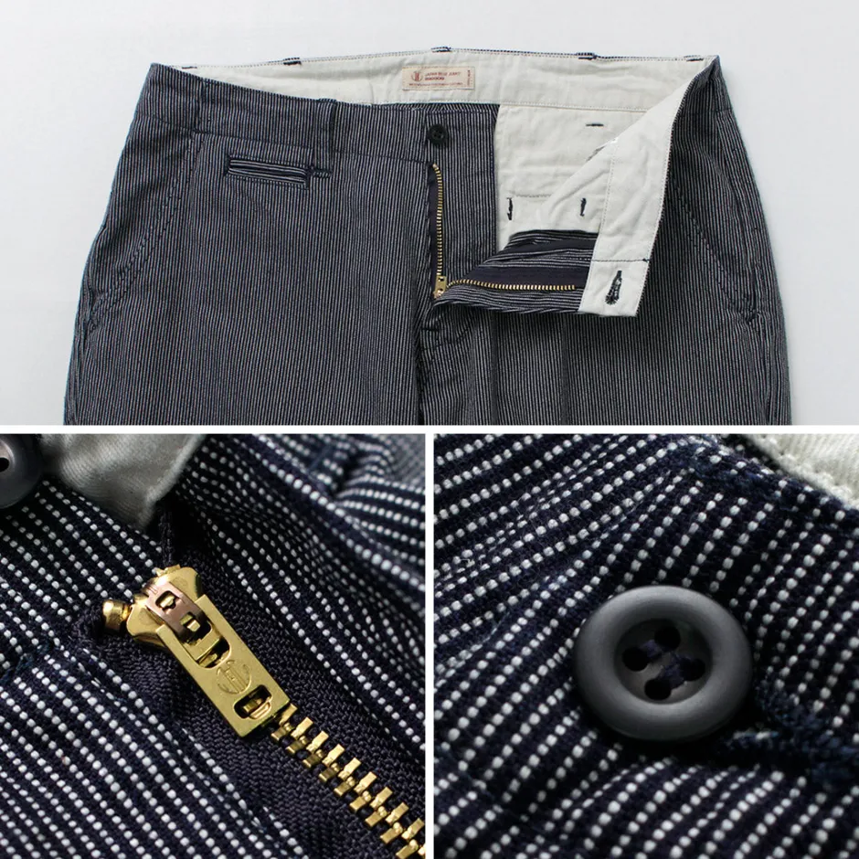 Work Pants & Chinos^JAPAN BLUE JEANS / Wide Tapered Hickory Pants navy