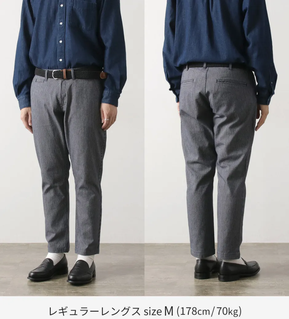 Work Pants & Chinos^JAPAN BLUE JEANS / Wide Tapered Hickory Pants navy