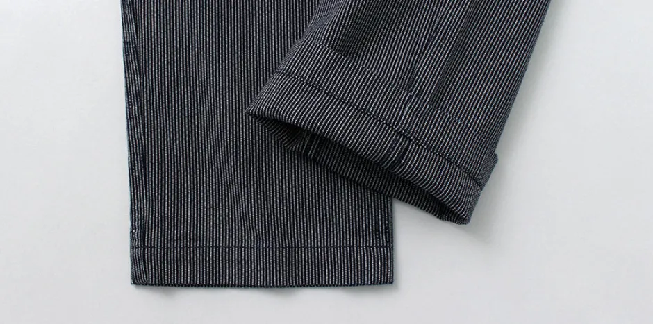 Work Pants & Chinos^JAPAN BLUE JEANS / Wide Tapered Hickory Pants navy