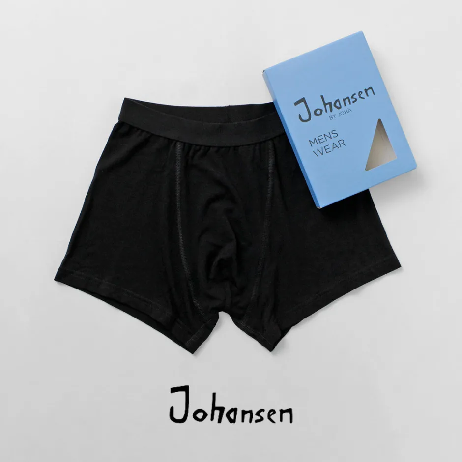 Underwear^JOHA / Organic Bamboo Stretch Boxer Pants black