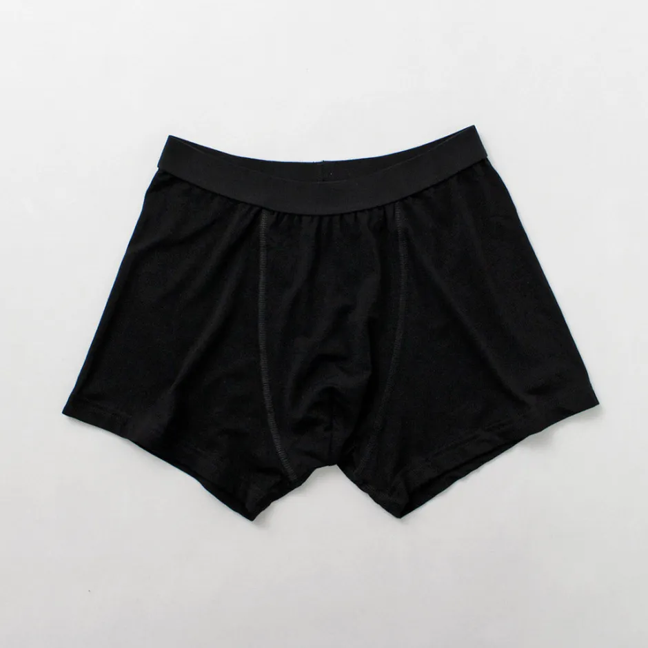 Underwear^JOHA / Organic Bamboo Stretch Boxer Pants black