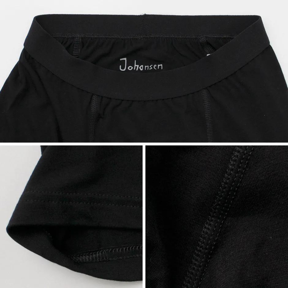 Underwear^JOHA / Organic Bamboo Stretch Boxer Pants black