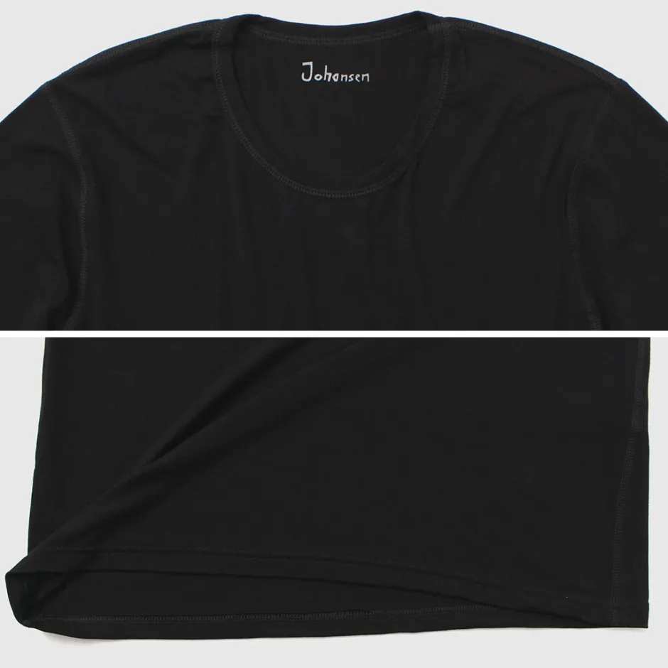 T-Shirts^JOHA / Organic Bamboo Stretch T-Shirt black