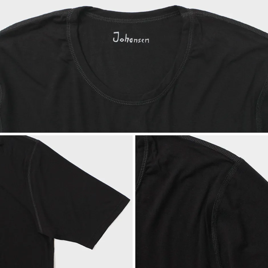 T-Shirts^JOHA / Organic Bamboo Stretch T-Shirt black