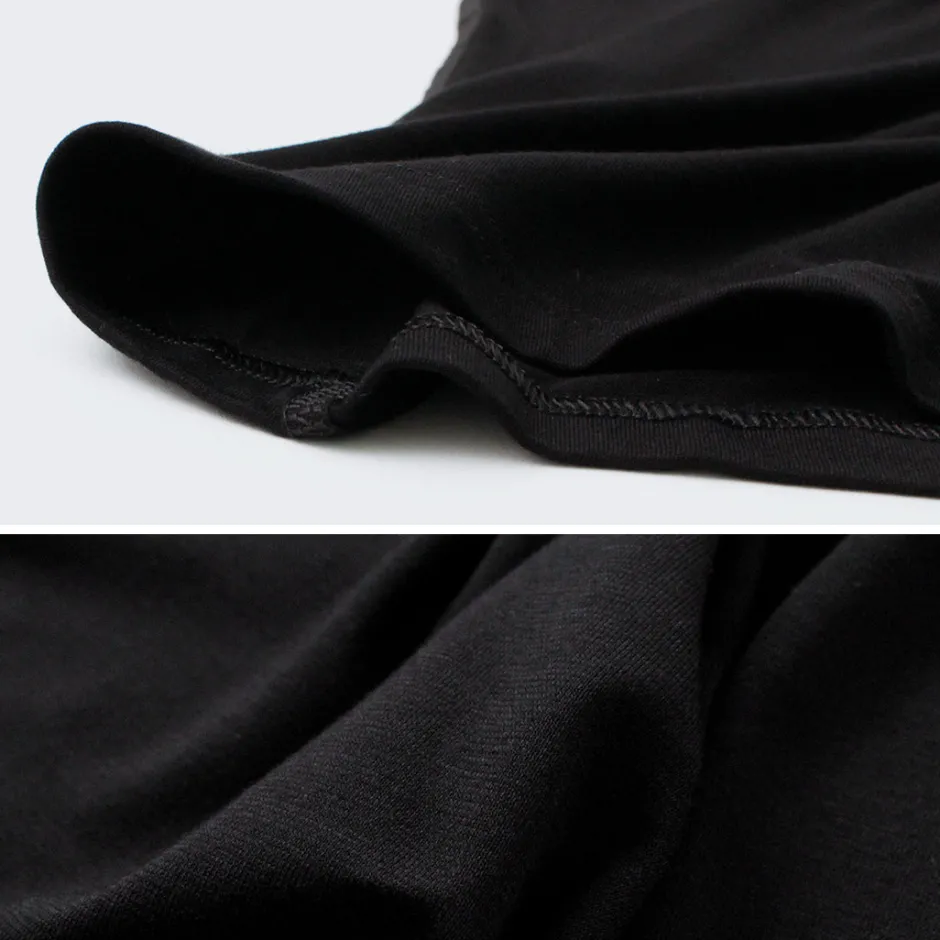 T-Shirts^JOHA / Organic bamboo stretch undershirt tank top black