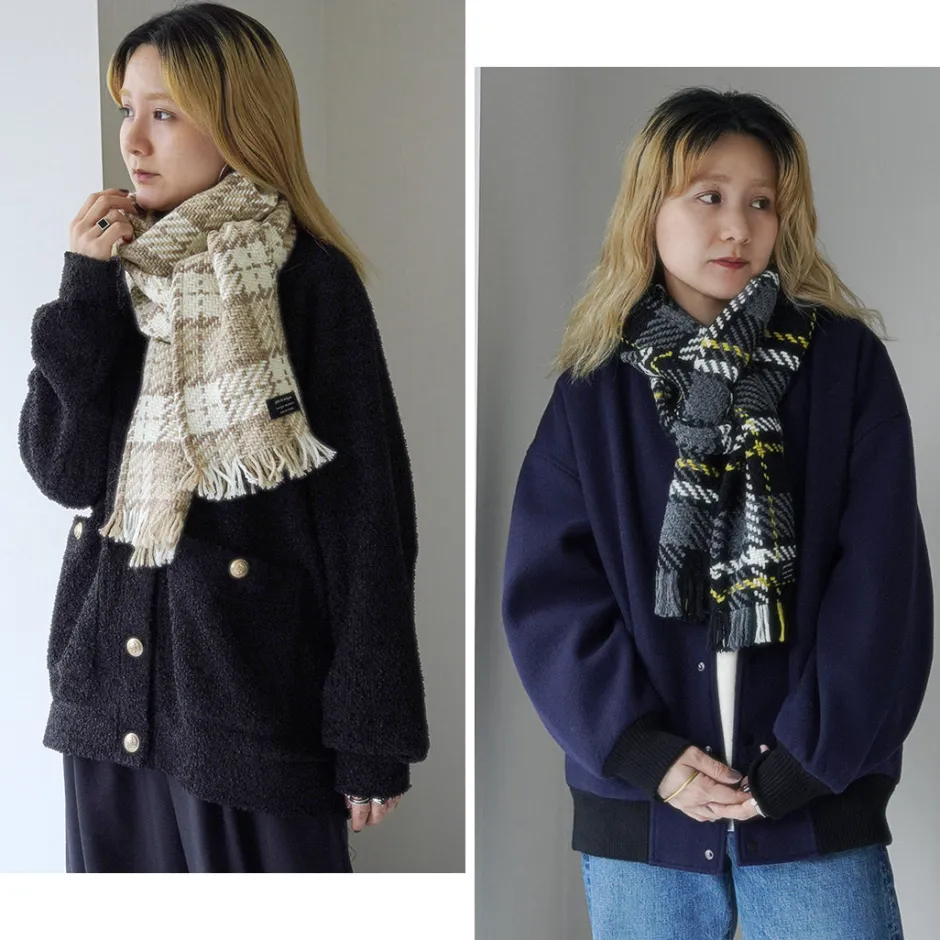 Scarfs^JOHN BRANIGAN / Irish Tweed Knit Scarf Scarf