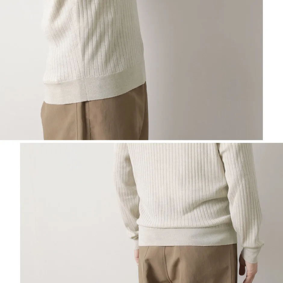 Knits^JOHN SMEDLEY / A4713 30G Henry Neck Ribbed Sweater