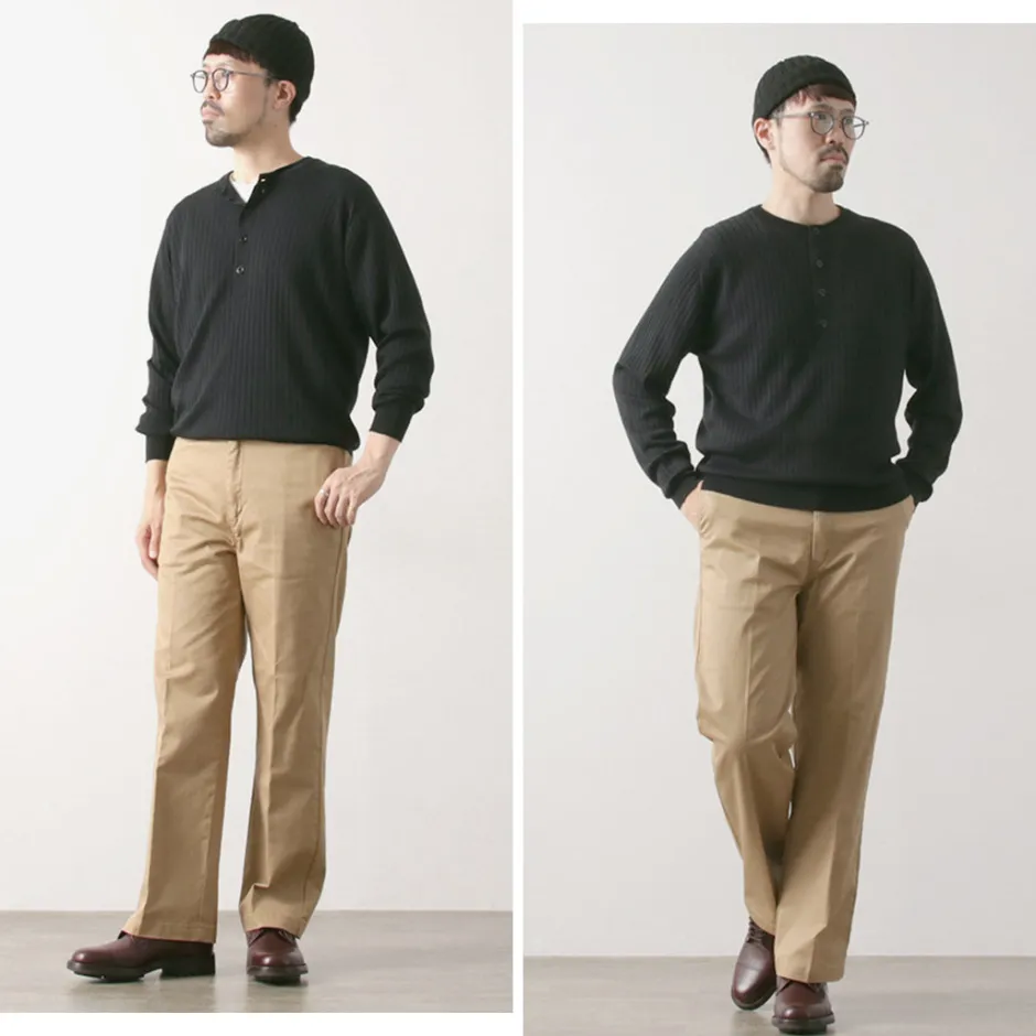 Knits^JOHN SMEDLEY / A4713 30G Henry Neck Ribbed Sweater