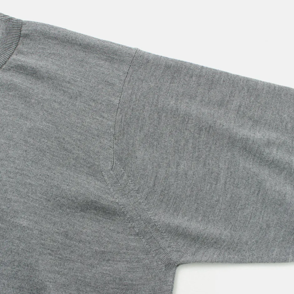 Knits^JOHN SMEDLEY / Merino Wool 24 Gauge Crew Neck Knit