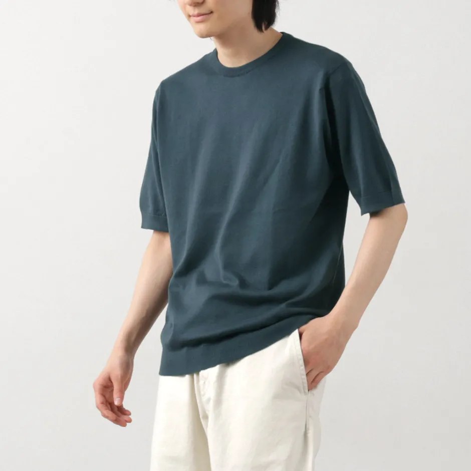 T-Shirts^JOHN SMEDLEY / Sea Island Cotton 30 Gauge Crew Neck Knit