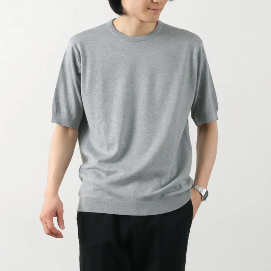 T-Shirts^JOHN SMEDLEY / Sea Island Cotton 30 Gauge Crew Neck Knit