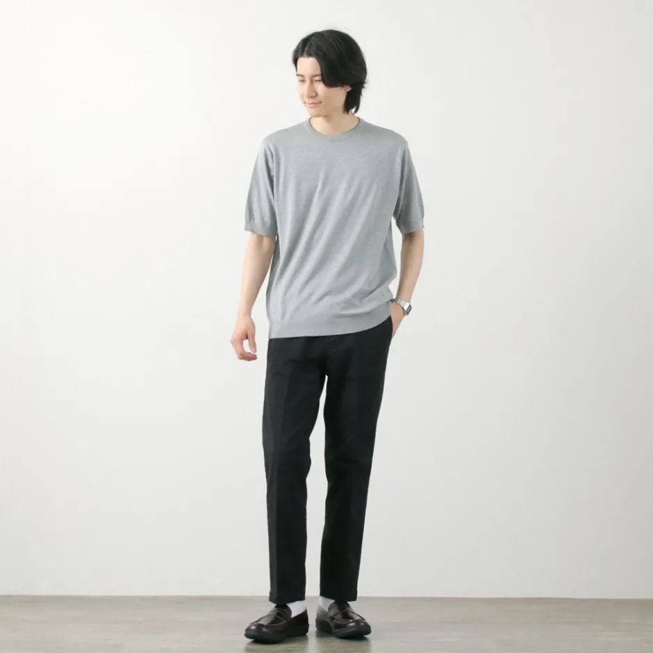 T-Shirts^JOHN SMEDLEY / Sea Island Cotton 30 Gauge Crew Neck Knit