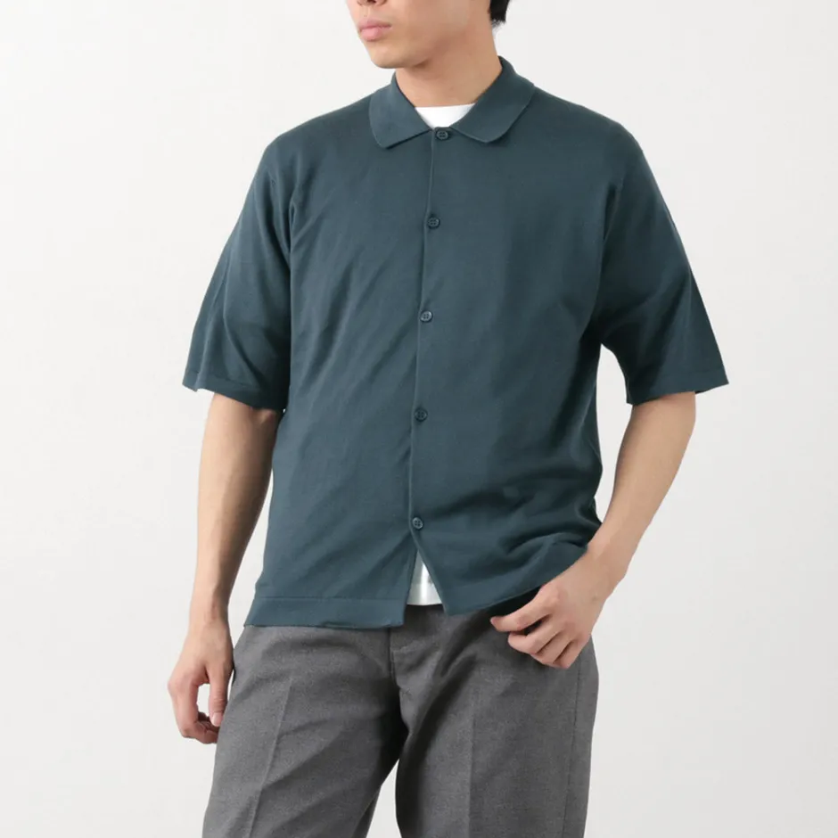 Shirts^JOHN SMEDLEY / Sea Island Cotton 30 Gauge Knit Shirt