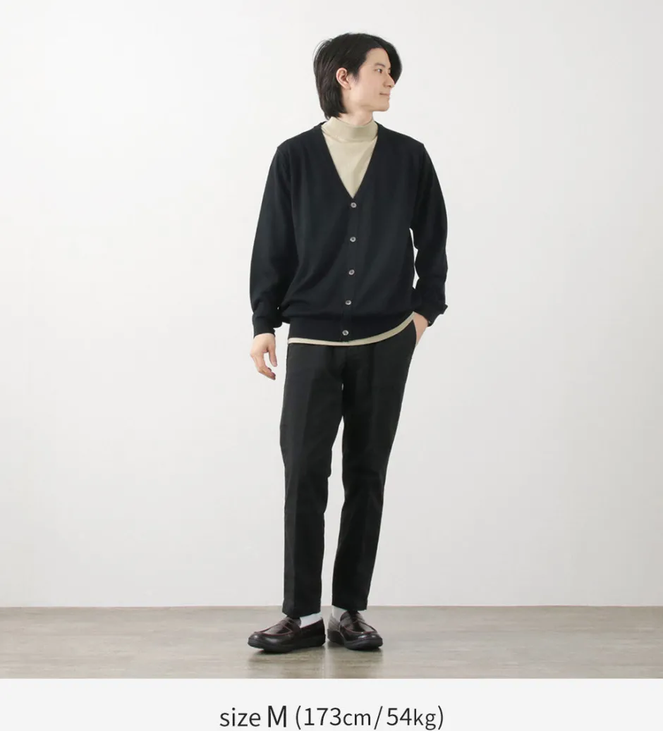 T-Shirts^JOHN SMEDLEY / Sea Island Cotton 30 Gauge Mock Neck Knit