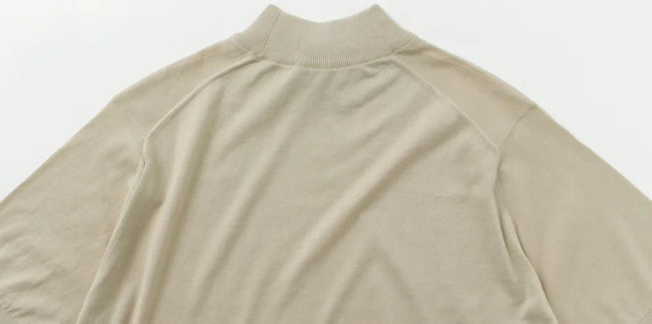 T-Shirts^JOHN SMEDLEY / Sea Island Cotton 30 Gauge Mock Neck Knit