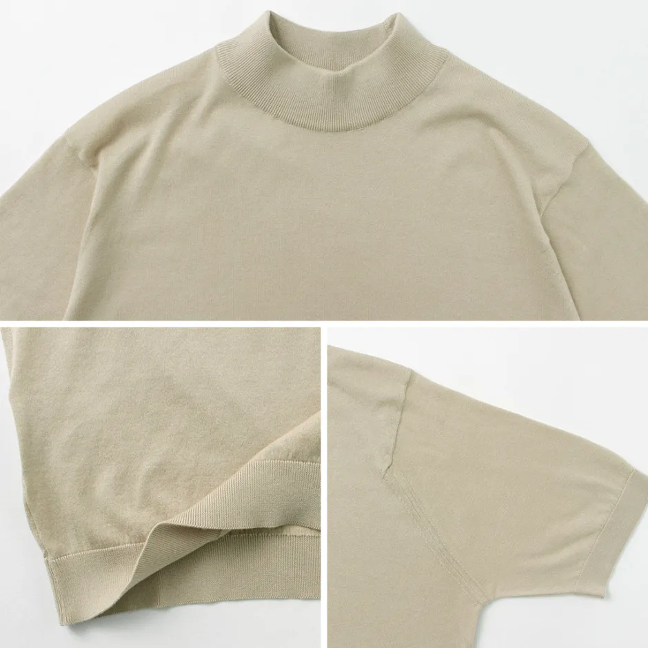 T-Shirts^JOHN SMEDLEY / Sea Island Cotton 30 Gauge Mock Neck Knit