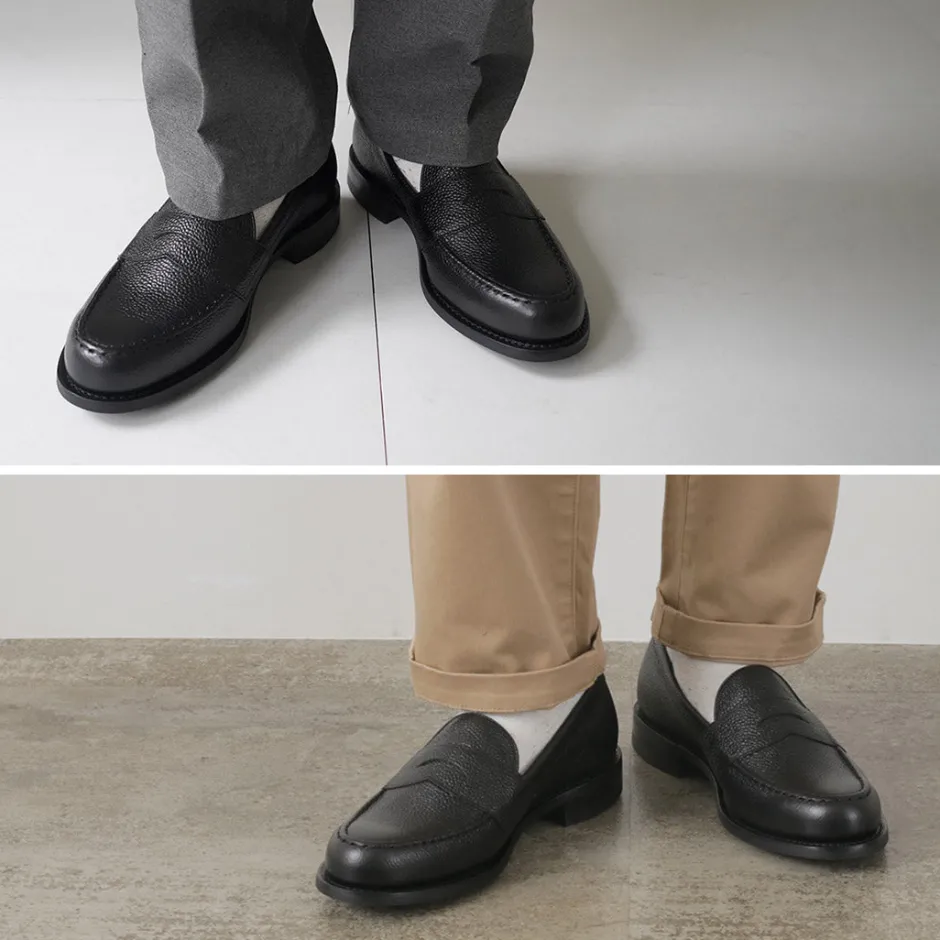 Leather Shoes & Boots^JOSEPH CHEANEY / Howard R Coin Loafer Grained Calf black