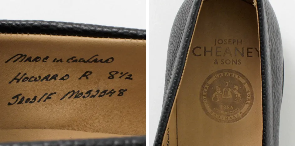 Leather Shoes & Boots^JOSEPH CHEANEY / Howard R Coin Loafer Grained Calf black