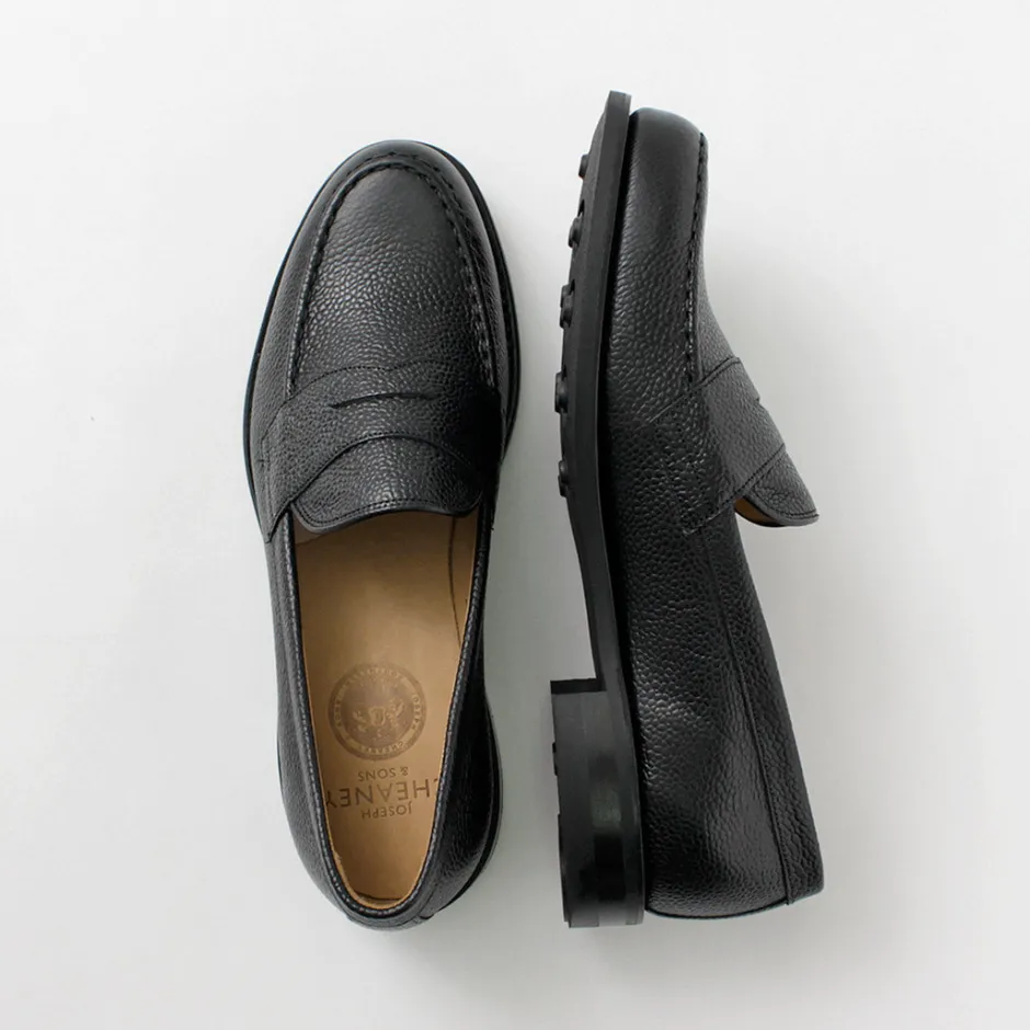 Leather Shoes & Boots^JOSEPH CHEANEY / Howard R Coin Loafer Grained Calf black