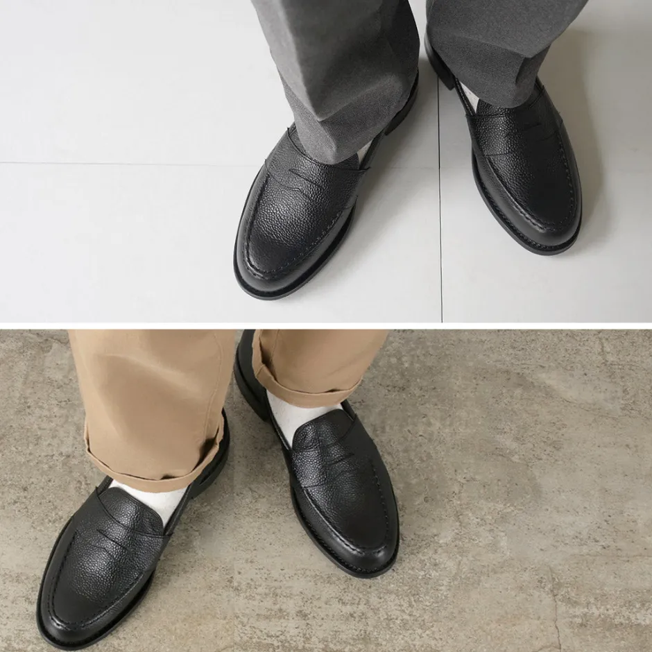 Leather Shoes & Boots^JOSEPH CHEANEY / Howard R Coin Loafer Grained Calf black