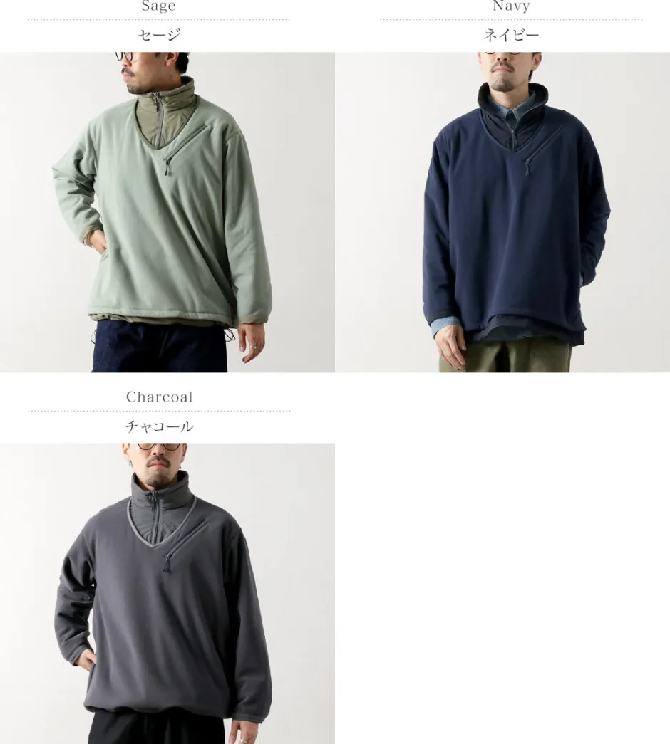 Jackets^JUGEM / Nylon Fleece Combination Anorak
