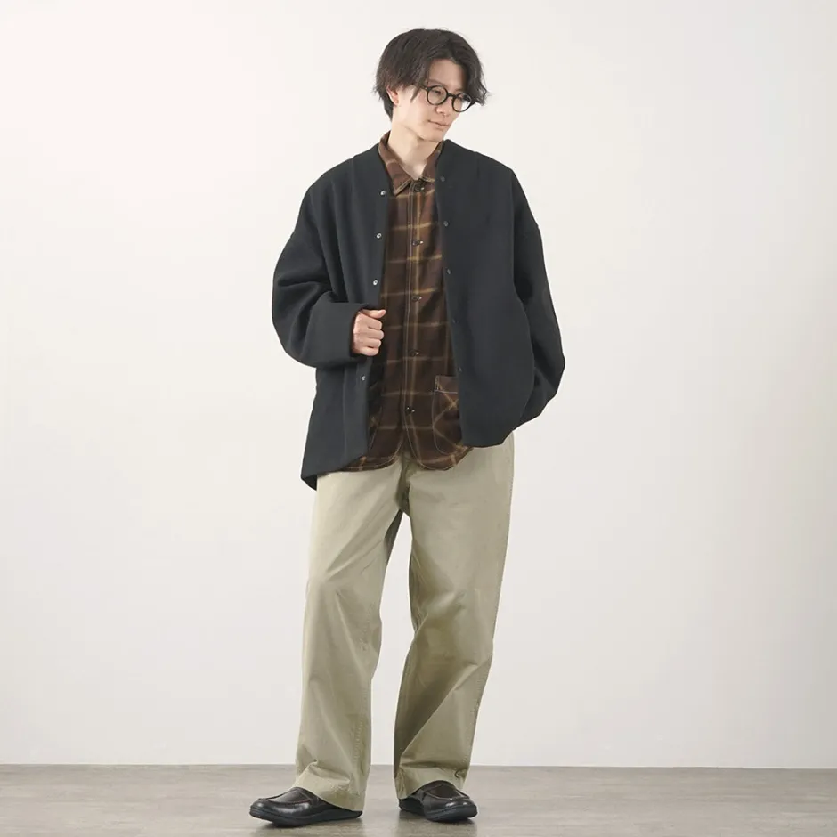 Jackets^KELEN / Collarless Egg Jacket
