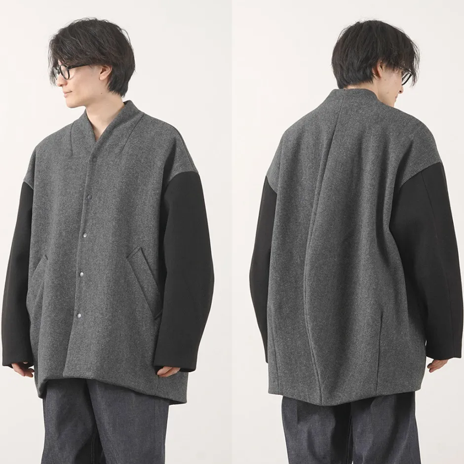 Jackets^KELEN / Collarless Egg Jacket