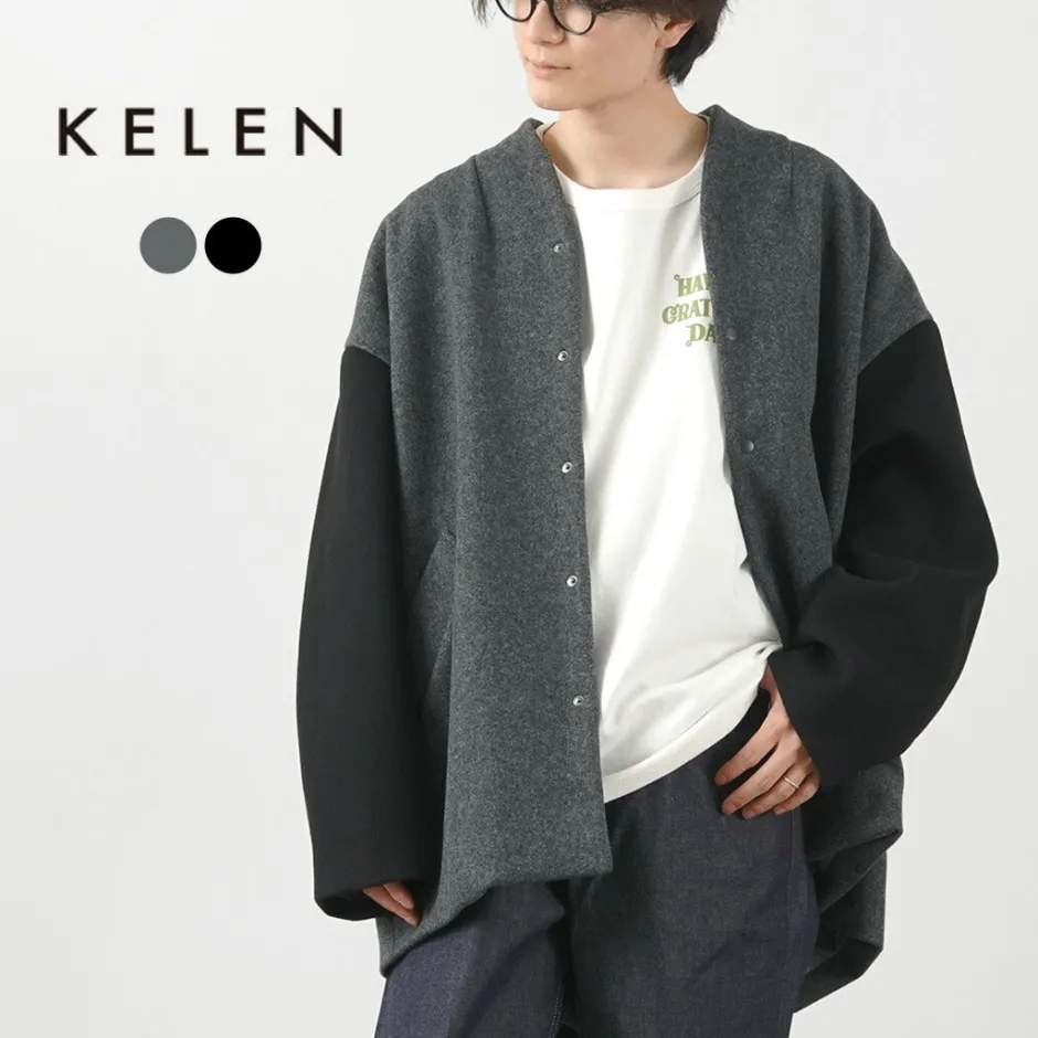 Jackets^KELEN / Collarless Egg Jacket