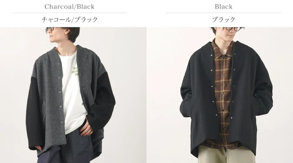 Jackets^KELEN / Collarless Egg Jacket