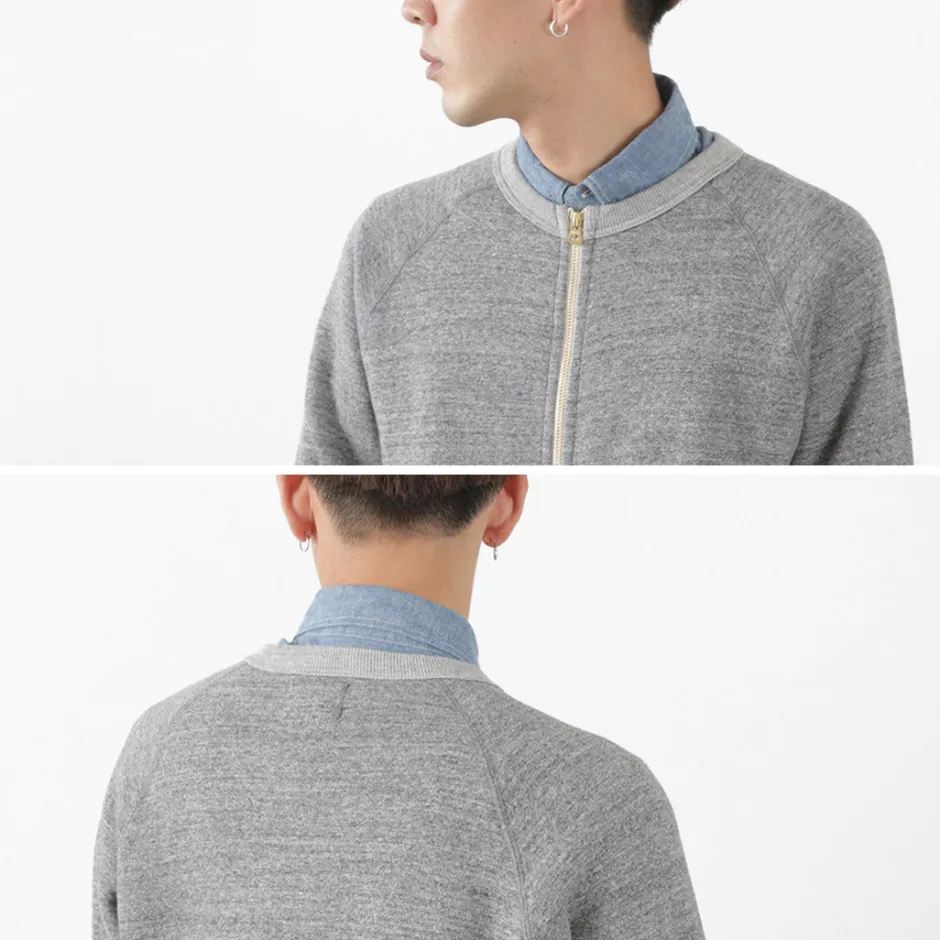 Cardigans^KEPANI / Crew Neck Full Zip Sweat Jacket