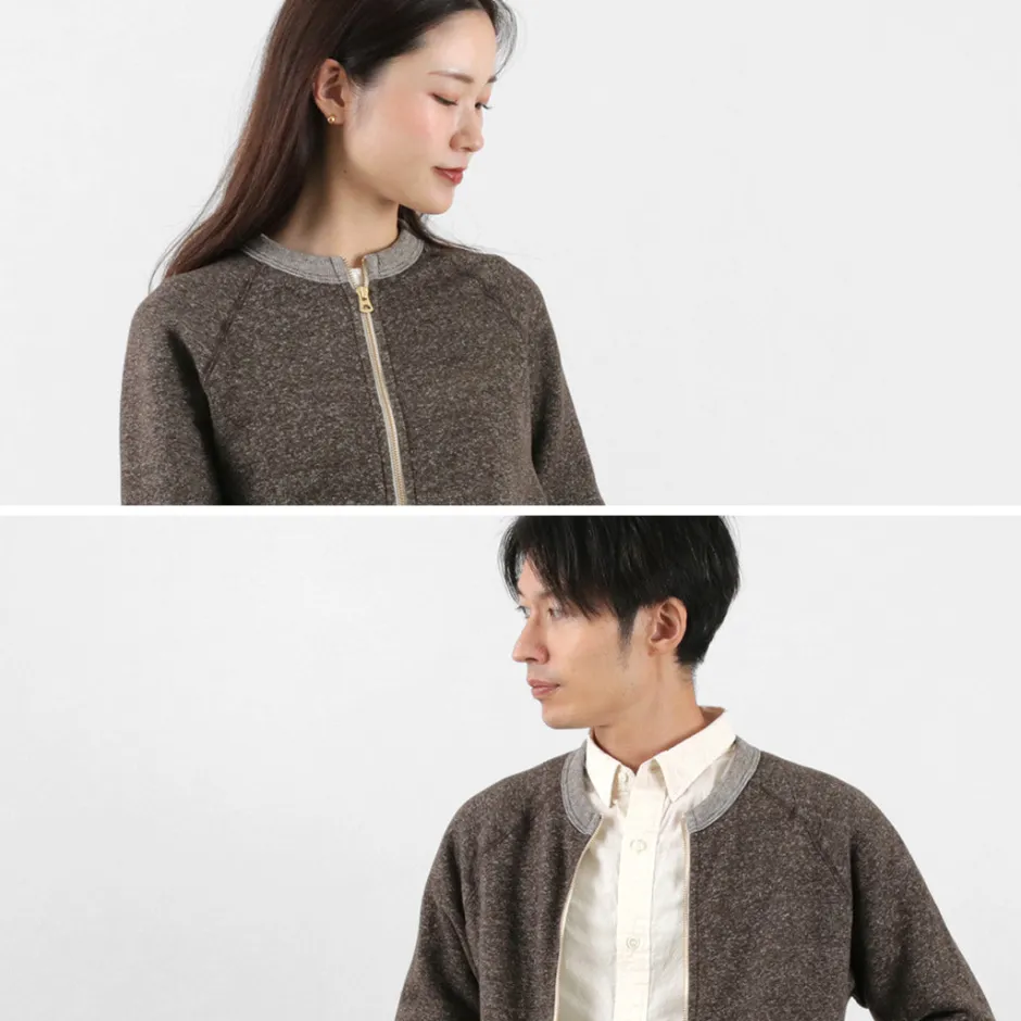 Cardigans^KEPANI / Crew Neck Full Zip Sweat Jacket